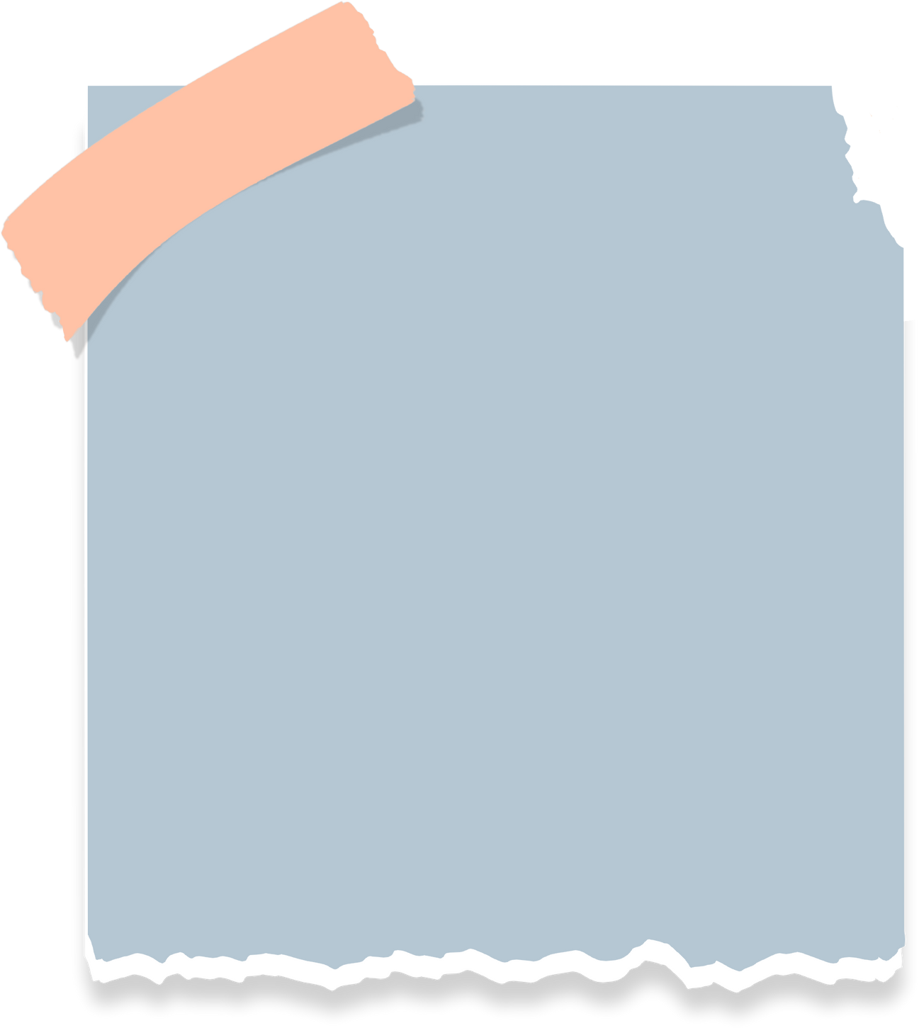 Torn paper note