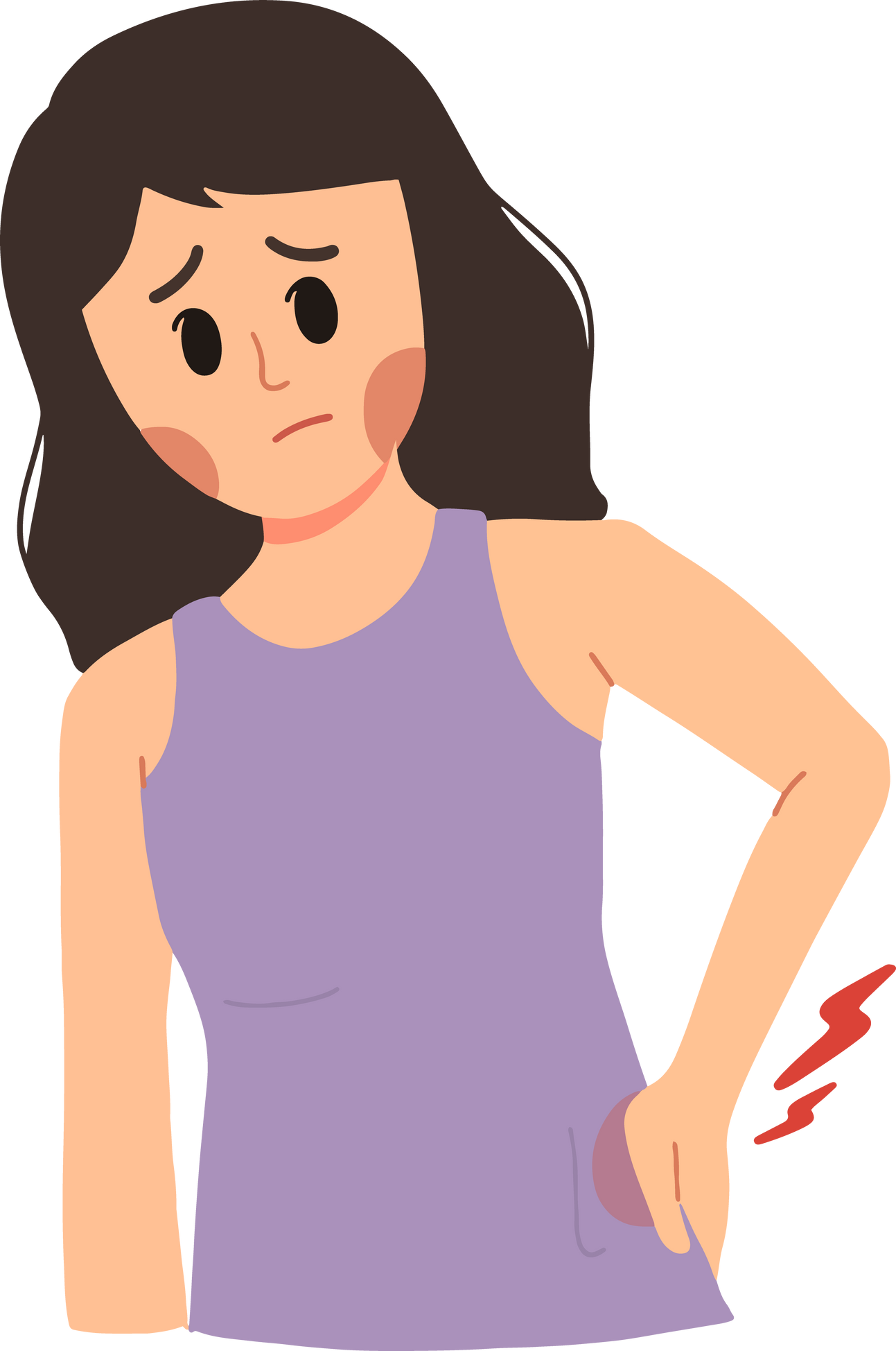 Back pain woman
